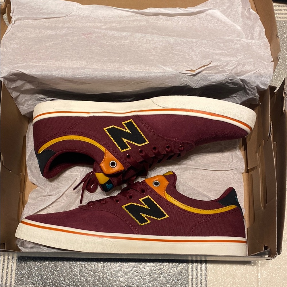 New New Balance 255 burgundy and yellow and other colour shoes